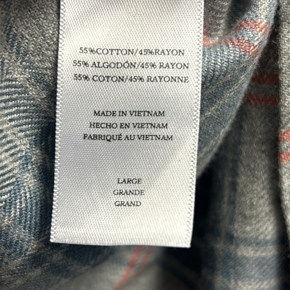 Rails Lennox Cotton Blend Plaid Button-Down Long Sleeve Shirt - Picture 8 of 9